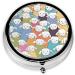 Shop Cute Colorful Sheep Cartoon Round Pill Box - 3 Compartment Travel Organizer for Vitamins & Meds - Buy Online on GoSupps.com