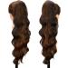 AL049D Ponytail Extension Ponytail Hairpiece Brown Clip-In Extensions Curls Drawstring Long Hair Extension Wig Natural Hairpiece Wavy Afro Braid 1B 60 cm Highlights - Buy Online on GoSupps.com