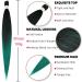 Xusuperb Lang Pre-Stretched Ombre Green Braiding Hair - 30 Inch Easy Knotless Extensions (6 Packs) | Soft Yaki Texture for Braiding (T1B/Green#) - Buy Online on GoSupps.com