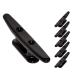 QPURO Black Nylon Boat Cleat 6 Inch - (2, 5, 10 Pack) - Rope Cleat, Kayak, Boat Dock Cleats - Ideal for Marine, Deck, Nautical Decor 5-Pack