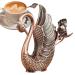 HALATUA swan spoonful fork holder - fork holder set out of alloy in swan shape |Decorative robust exquisites rust -free cutlery accessories for wedding special occasions the daily 7 sets of red antique