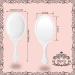 Yalikop 16 Pcs Retro Handheld Mirror - Vintage Vanity Cute Oval Decorative Mirror for Girls - Compact Travel Makeup Mirror (White) - Buy Online on GoSupps.com