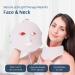 Soft Silicone Led Face Mask Face&Neck Led Light Mask Skin Care Led Face Light Therapy Mask Red Light Therapy Mask Anti-Anging Rejuvenation Firming Smooth Wrinkle Skin Brighten Home & Salon Use Upgrade White - Buy Online on GoSupps.com