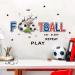 ANHUIB Football Wall Stickers Football Stickers for Boys Bedroom Football Wall Decal for Nursery Soccer Sport Wall Sticker for Kids Room Teens Playroom Classroom Wall Decoration Boys Room Accessories Colourful E