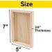 6-Pack 5 x 7 Wooden Painting Panels - Sturdy 3/4 Thickness Cradled Wood Panels - Unprimed Birch for Paint Pouring and Impasto - Buy Online on GoSupps.com