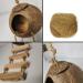 Tfwadmx Coconut Hide with Ladder - Natural Fiber Hanging Birdhouse Cage for Parrot, Parakeet, Lovebird, Finch, Canary - 2 Pcs - Buy Online on GoSupps.com