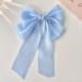 Aneneiceera Vintage Silk Bow Hair Clip Silk Chiffon Bowknot Hair Bow Clip Blue Tulle Bow Hair Barrette Chiffon Long Tail Bow Clips Long Bow Tail Headpieces Decorative Hair Accessories for Women Girls - Buy Online on GoSupps.com