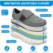 CBMTCR Men's Wide Width Diabetic Shoes with Adjustable Closure - Lightweight & Stylish | Size 8 Wide Grey - Buy Online on GoSupps.com