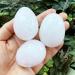 Ladeukoi Stone Egg Figurines - Polished White Quartz Healing Crystal Easter Eggs with Stand | International Shipping - Buy Online on GoSupps.com