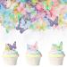 Catelves 40 pieces edible butterflies for cake decoration cake cake decoration birthday edible cake decoration butterflies edible-b