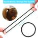 260 PCS Black Hair Ties Set for Women & Men - Premium Elastic Ponytail Holders for Thick Hair - 120PCS 4mm & 140PCS 3mm Hair Bands - Buy Online on GoSupps.com