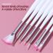 Buy Yhzmy 7-Piece Nail Brush Set - Professional Nail Art Liner Pens & Gel Accessories for Salon Quality Designs - White - Buy Online on GoSupps.com