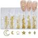 FEIlei 3D Nail Charms Heart Nail Art Studs Nail Jewelry for DIY Crafts Nail Art Decor