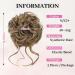 Fulang Hair 5 Pack - Wavy Updo Hair Extensions with Rubber Bands | Large Messy Bun Parts for Women - Buy Online on GoSupps.com