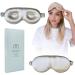 MATASSE Silk 3D Contoured Eye Mask - Champagne & Pink Sleep Mask for Women Men - Silk Eye Cover to Prevent Wrinkles - Buy Online on GoSupps.com