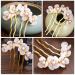 Beaupretty Vintage Jade Flower Hair Sticks Chinese Hair Pins for Women (White) - Buy Online on GoSupps.com