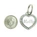 Custom Engraved Stainless Steel Pet ID Bling Tag with Rhinestones - Personalized Heart Shape for Dogs and Cats - Buy Online on GoSupps.com