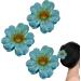 Shakven Flower Claw Clips | 3x Colorful Hair Clip Clamps - Elegant Artificial Plumeria Cute Hair Clips Holiday Floral Hair Accessories for Travel Blue - Buy Online on GoSupps.com