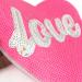 Pink Heart Shaped Sequin Embroidered Sew-On Applique for Clothes and Accessories - Buy Online on GoSupps.com