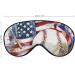 American Flag Baseball Sleep Mask | Soft Light-Blocking Eye Cover for Women | Adjustable Strap Baseball Decor - Buy Online on GoSupps.com