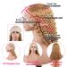 BLY Light Brown 10A Human Hair Lace Front Wig 18 Deep Wave Curly 180% Density #27 - Women's HD Transparent Pre Plucked Wig - Buy Online on GoSupps.com