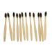 Teeth Whitening Natural Bamboo Toothbrush with Bamboo Charcoal Infused Bristles (Pack of 12 Toothbrush) Biodegradable Eco-Friendly Medium Bristles Ergonomic Design All Natural Tooth Brush