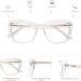 AMOMOMA TR90 Oversized Blue Light Reading Glasses Women | Stylish Square Cat Eye AM6031 0c2.clear 2.5x - Buy Online on GoSupps.com