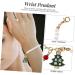 COHEALI 8 pcs Christmas bracelet charm bracelets fashion jewelry trendy jewelry snowflake bracelets christmas tree bracelets christmas bangle bracelet Xmas Bracelet Decorative Wrist Chain 24x2x0.5cmx5pcs Assorted Color1x5pcs - Buy Online on GoSupps.com