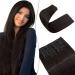 SEGO 12 PCS clip in extensions such as real hair hair extensions hair parts with 22 clips 55 cm cheap smooth for full head 180g dark brown 55 cm dark brown