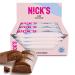 Nick's milk chocolate keto bar without added sugar 112 kcal 3.4g net carbohydrates low carb sweets gluten-free snack bar (15x25g)