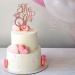 Unimall Rose Gold 'She Said Yes' Cake Topper - Perfect for Engagement Bridal Shower & Bachelorette Party Decorations | Multi-Color Delivery Available - Buy Online on GoSupps.com