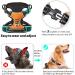 Adjustable No-Pull Dog Harness - Breathable Reflective & Padded Handle for Medium Dogs | Heele - 38-71cm | Orange - Buy Online on GoSupps.com