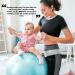 BABYGO Birthing Ball Set - Pregnancy Yoga & Exercise Ball + Book - Trimester Targeting Maternity Physio - Anti Burst Eco Friendly Material - 65cm 75cm - Turquoise - Buy Online on GoSupps.com