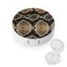 Snake Skin Pattern Contact Lens Travel Kit Portable Cute Contact Box with Mirror for Daily Outdoor