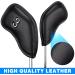 Golf Iron Covers Set 12pcs | PU Leather, Waterproof & Durable | Black Club Head Covers with Embroidery | Fits Most Irons | Right Handed - Buy Online on GoSupps.com