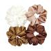 4 Pieces Satin Silk Scrunchies for hair  Big Hair Scrunchies Satin Hair Ties Ponytail Holder No Hurt Your Hair set1