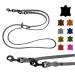 Dog liner Small dogs / large dogs black hooks 2m / 2.40m / 2.80m / 3.50m / 5m Double linen adjustable (3.50m x 15mm gray) 3.50m x 15mm gray
