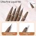 Erinde Red Liquid Eyeliner - High Precision Waterproof Long-Lasting Korean Makeup #08 - Buy Online on GoSupps.com