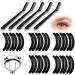 30pcs Black Eyelash Curler Refill Pads & 5pcs Comb Set | Silicone Rubber Universal Replacement for Eye Lash Curler - Buy Online on GoSupps.com