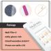YOSOMK Gradient Nude Rhinestone Short Press on Nails - Glossy Square Fake Nails for Women - Buy Online on GoSupps.com
