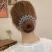 Nest Hair Clips - Birds Nest Hair Clip | Expandable Ponytail Holder Hair Claw Clamps | Velvet Expandable Bun | Fixed Hair Claw | Vintage Retractable Ponytail Holder Hairpin Buckles For Makeup Gray - Buy Online on GoSupps.com