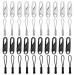20 pieces of zipper Zipper two -colored zipper for zipper repair zipper Zipper made of metal for coat suitcase jeans bag zipper Puller Laschen
