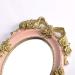 Vintage Handheld Makeup Mirror with Crafted Rose Design - Pink Princess Beauty Vanity Mirror - Buy Online on GoSupps.com