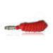 Leading knit with panic hooks for horse - binding trick in different stylish designs leading leash tie rope pony donkey goat (red)
