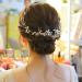 Wedding Hair Accessories Bridal Rhinestone & Pearl Flower Hair Pins U Shaped Crystal Hair Grips Hair Clips for Bridesmaid Women Girls Kids Bobby Pins for Braids Thick Hair (Gold-1pc) - Buy Online on GoSupps.com