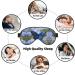 Blue Butterfly Print Eye Mask - Ultra-Soft Light-Blocking for Comfort & Restful Sleep | International Shipping - Buy Online on GoSupps.com
