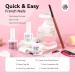 Saviland French Manicure Kit: Complete Nail Art Set with Tips Stickers Gel Polish & Lamp for Beginners - Buy Online on GoSupps.com
