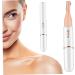 Electric Eyebrow Trimmer Eyebrow Shaver Rechargeable Trimmer Double Blade Eyebrow Trimmer Pivoting Head Facial Hair Remover with Grooming Comb 1 Set White - Buy Online on GoSupps.com