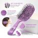 Haur Brush BRUSHZOO Detangling Brush Set for Women, Men, and Kids - Vented Hair Brushes for Curly, Wet, Dry Hair - Paddle Brush & Wide Teeth Comb for Detangling and Drying (Purple - Buy Online on GoSupps.com