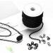 30ft Black Twisted Links Necklace Chains Set for DIY Jewelry Making | 3mm Width with Lobster Clasps and Jump Rings - Buy Online on GoSupps.com